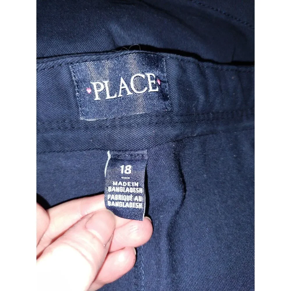 The Children's Place Size 18 Girls School Uniform Regular Pleated Skirt Navy